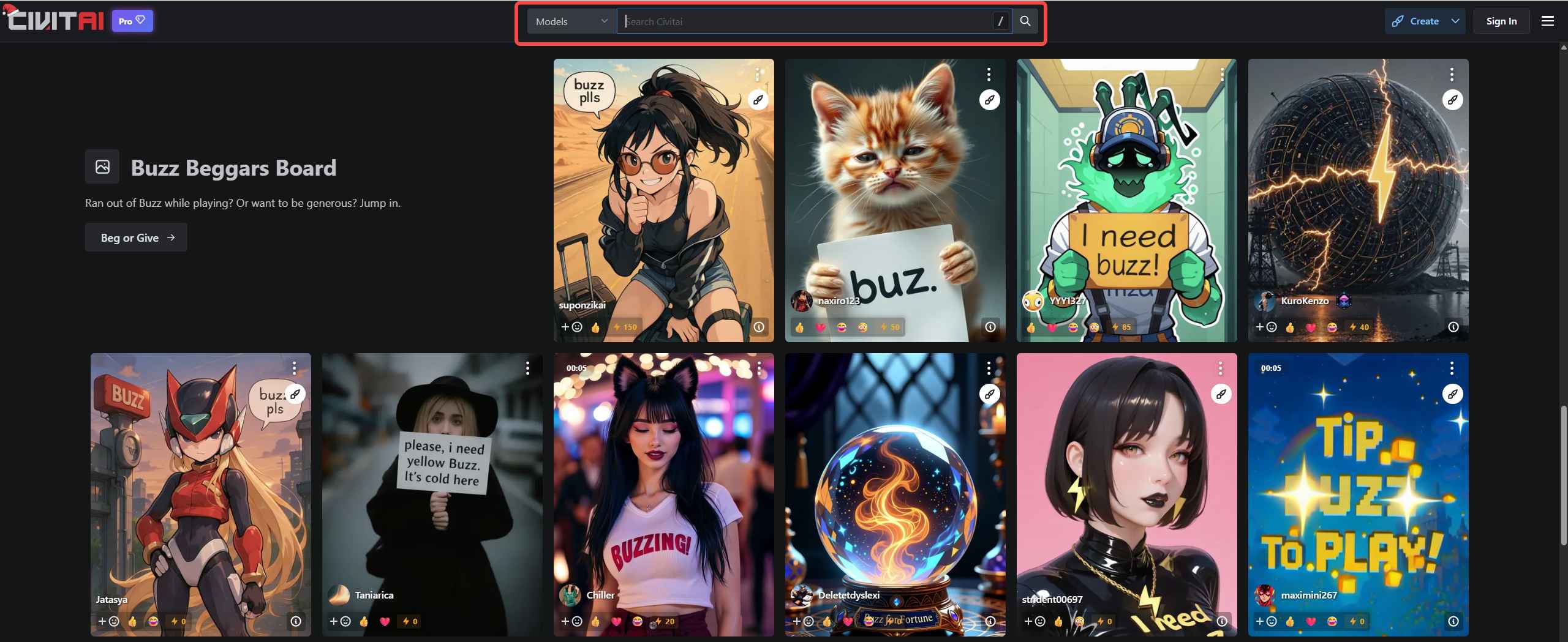 Image of the Civitai search interface with filters for models and styles highlighted.jpeg
